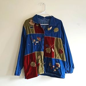 Beautiful Handstiched Fall Jean Button Up